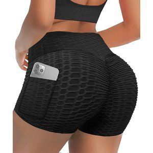 Booty Shorts for Women High Waist Butt Lifting Workout Scrunch  Gym 2XL